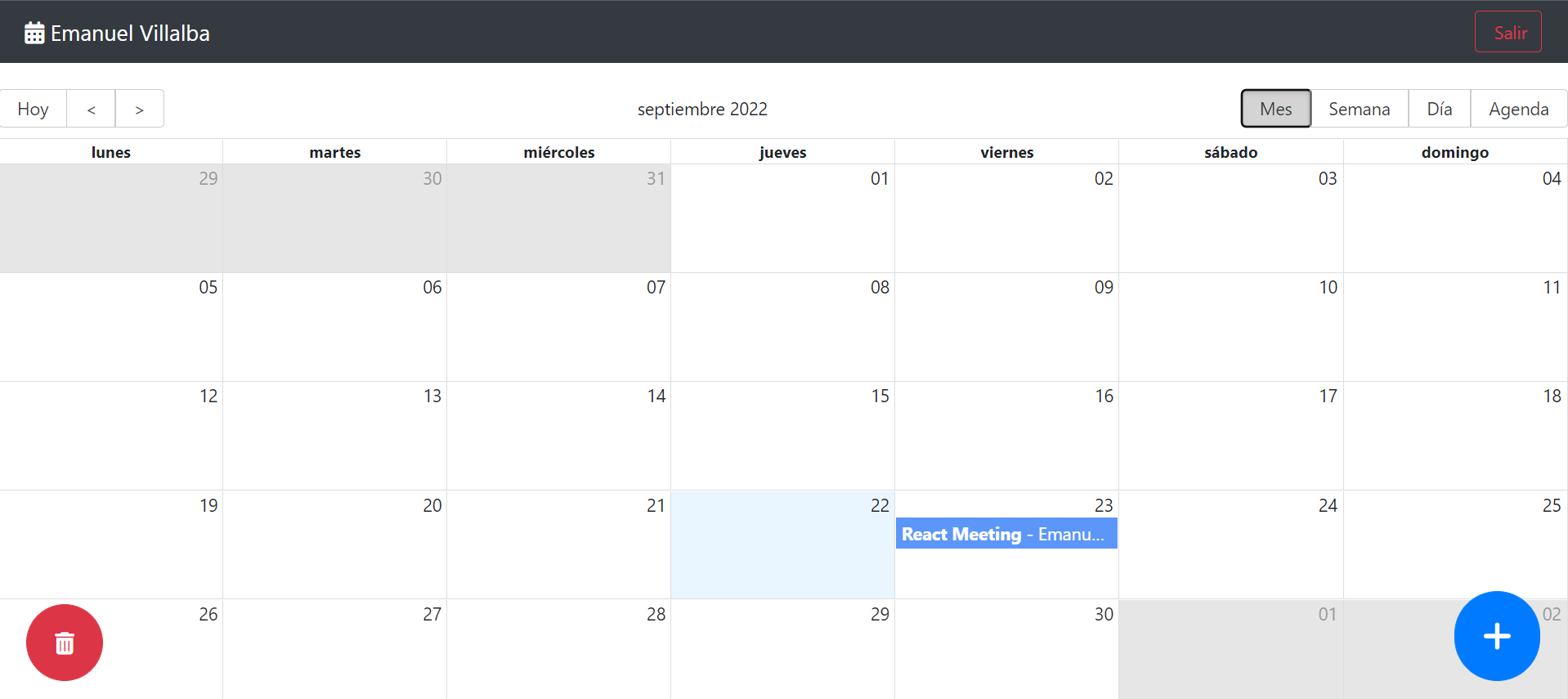 Calendar App