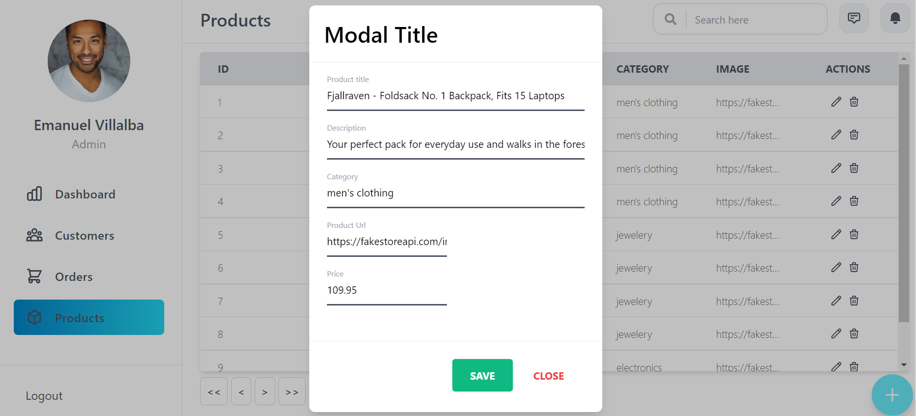 Again a modal, but this is not a package i build this modal.